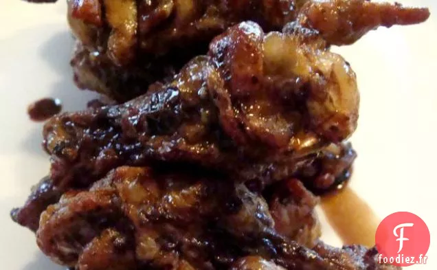 Ailes de Poulet Au Miel Et à l'Ail