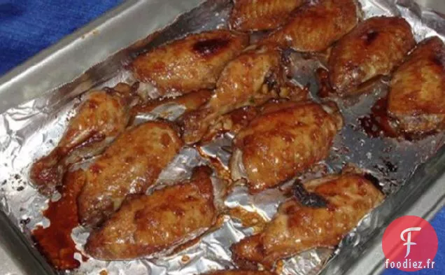 Ailes de Poulet Au Citron Et à l'Ail