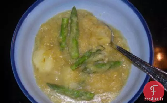 Soupe aux Asperges, Poireaux et Pommes de Terre de Rho's
