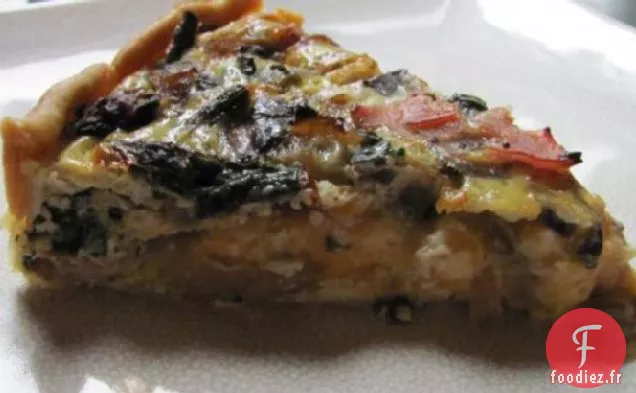 Quiche au Bacon aux Asperges Et aux Champignons