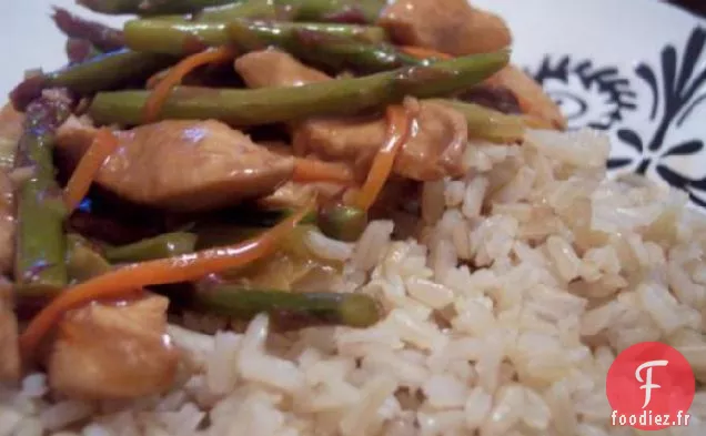 Sauté de Poulet au Citron et aux Asperges