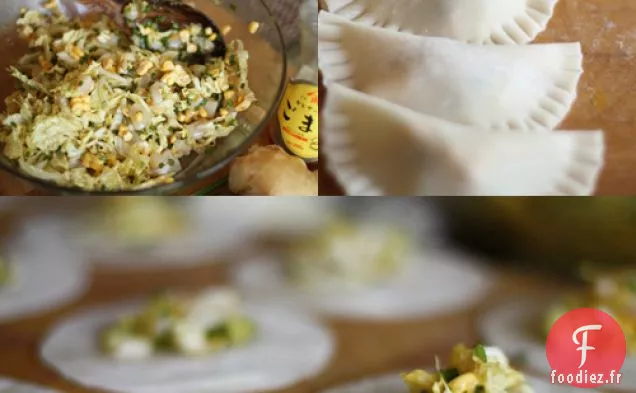 Gyoza De Pétoncles Et De Maïs Avec Sauce Au Sambal