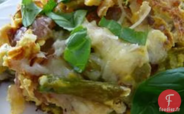 Frittata aux Asperges, Pommes de terre et Oignons