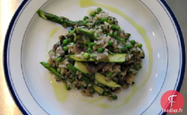 Risotto aux Champignons et aux Asperges