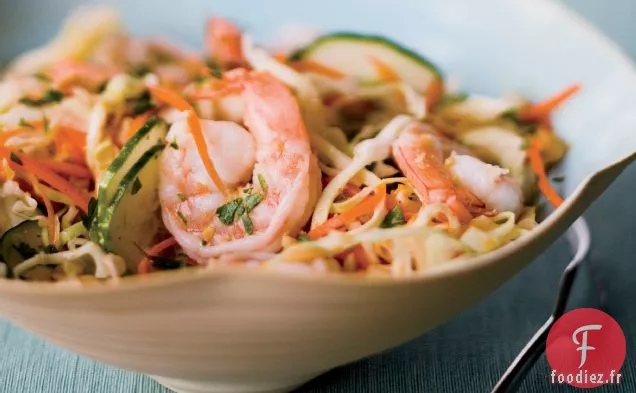 Salade Asiatique aux Crevettes et au Chou