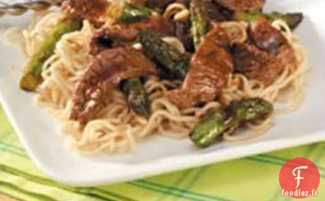 Boeuf aux Asperges Lo Mein