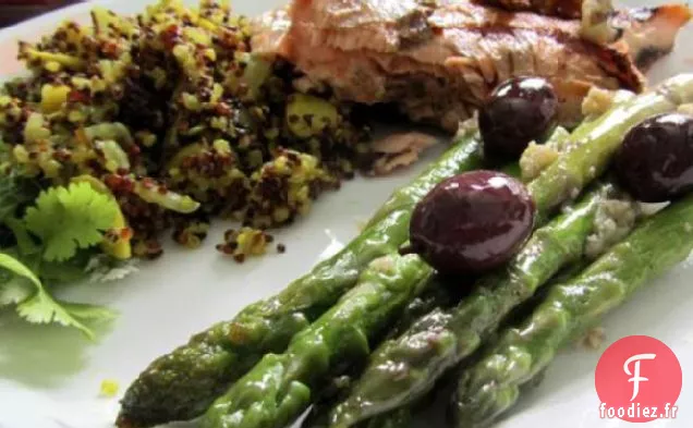 Sauté aux Olives Grecques et aux Asperges