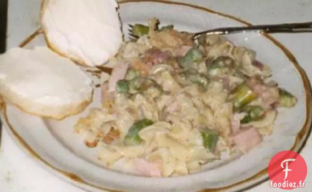 Casserole de Jambon, Asperges et Pâtes