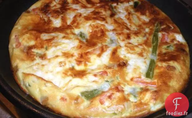 Frittata d'Asperges à Faible teneur en Glucides