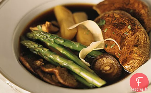 Champignons Rôtis aux Asperges et au Parmesan