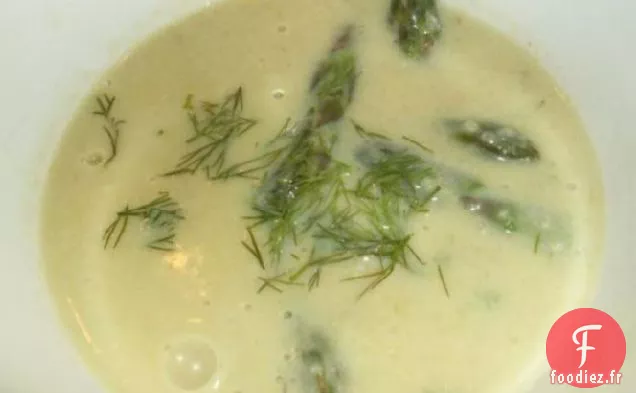 Soupe Crémeuse D'Asperges Au Fenouil