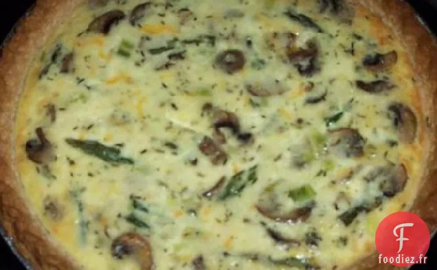 Quiche aux Asperges et Champignons d'Ida