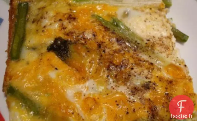 Cuisson aux Œufs d'Asperges aux Oignons Verts