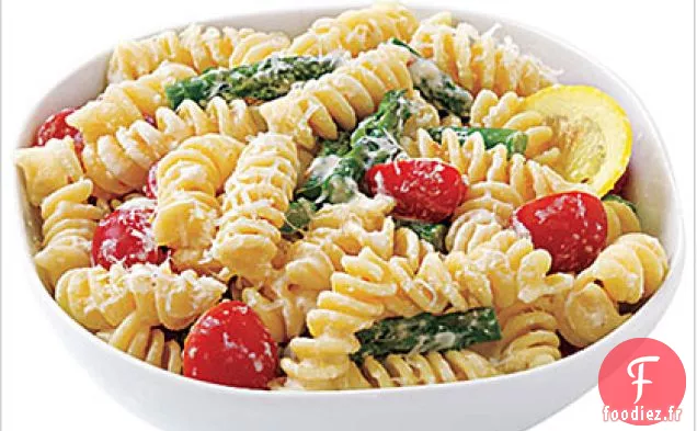 Pâtes Crémeuses au Citron et aux Légumes