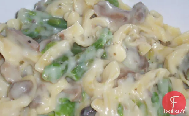 Pâtes Crémeuses aux Asperges