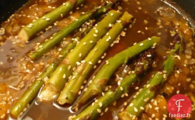 Asperges Orange-Gingembre-Sésame