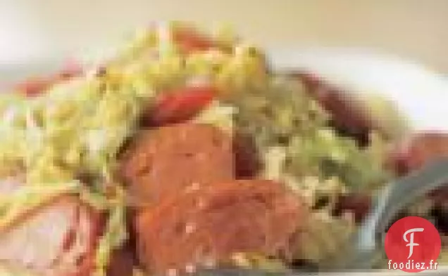 Saucisses Avec Salade De Chou Tiède