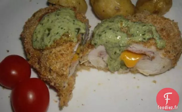 Poitrines de Poulet Farcies à la Crème de Pesto