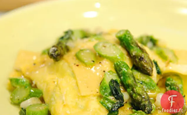 Raviolis aux Asperges et à la Ricotta