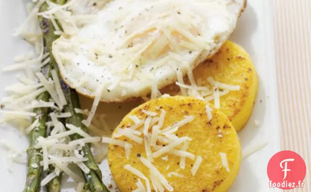 Beignets de Polenta aux Asperges et Œufs