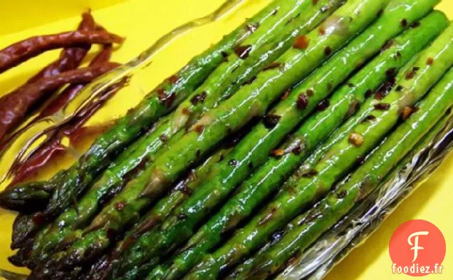 Tiges d'Asperges Frites Épicées