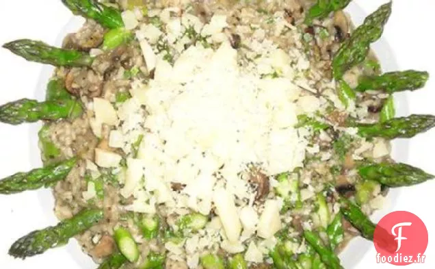 Risotto Aux Asperges Aux Champignons Shiitake