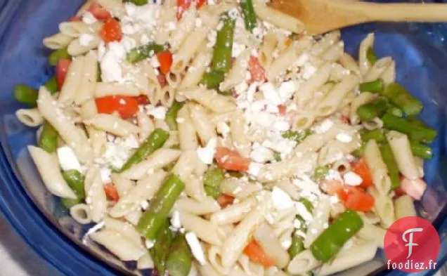 Salade d'Asperges Rouges, Dorées et Vertes - Tomates - Pâtes