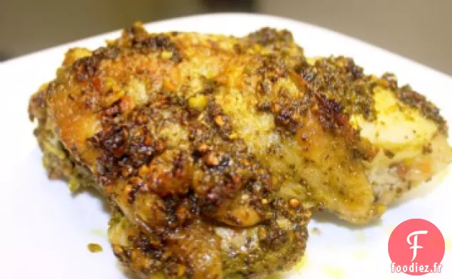 Poitrines de Poulet au Pesto Pistache-Coriandre