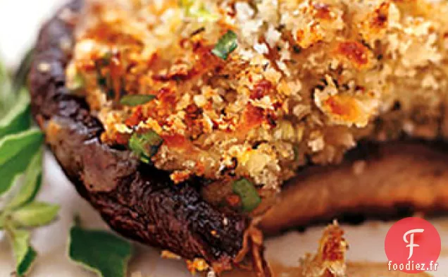 Portobellos Grillés Farcis à la Mozzarella et Marinade Balsamique