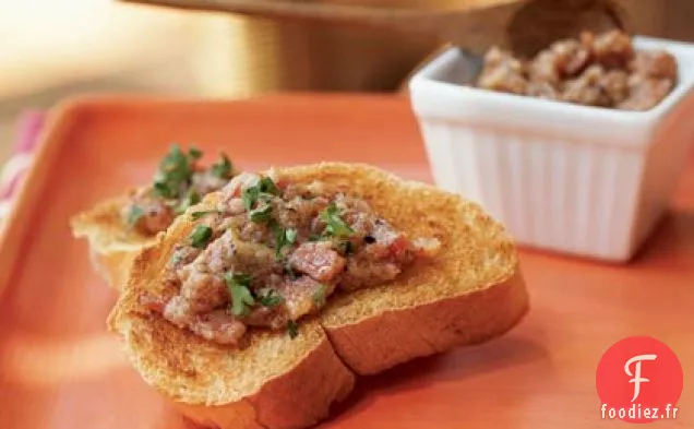 Confit d'Ail Poivré au Prosciutto