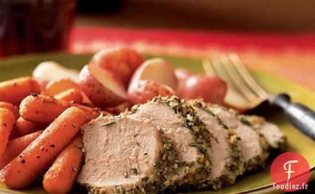 Filet de Porc Parsemé de Romarin et d'Ail