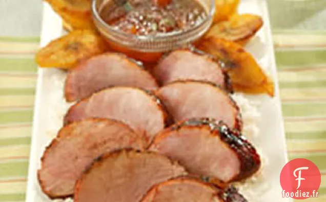Filet De Porc Frotté Au Chili Avec Glaçage Au Gingembre Et À l'Abricot