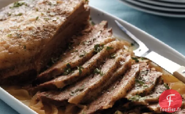 Poitrine et Oignons Mijotés