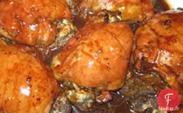 Poitrines de Poulet Farcies aux Champignons dans une Sauce Balsamique