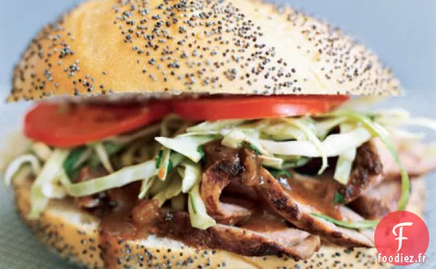 Sandwichs de Filet de Porc à la Salade de Coriandre