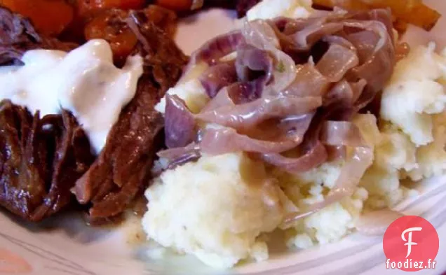 Purée de Pommes de Terre À l'Ail Rôti et aux Herbes