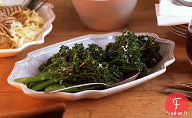 Broccolini Épicé Sauté à l'Ail