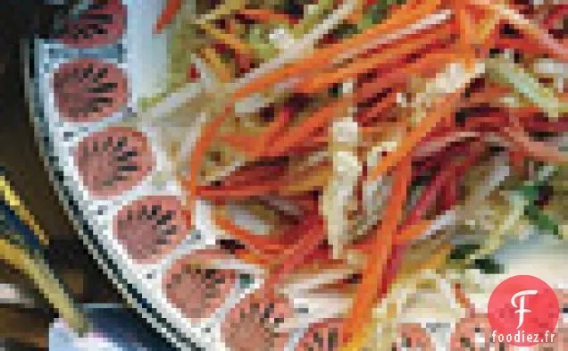 Salade de Chou aux Carottes et Vinaigrette au Cumin