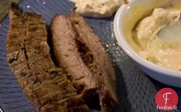 Steak de Flanc BBQ Facile avec Mayo Chipotle