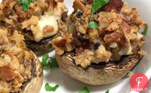 Champignons Farcis au Bacon Bleu
