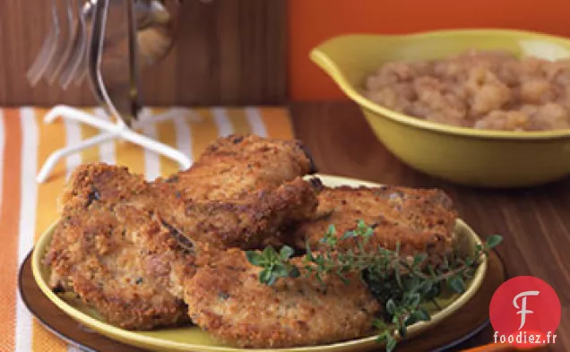 Côtelettes de Porc et Compote de Pommes