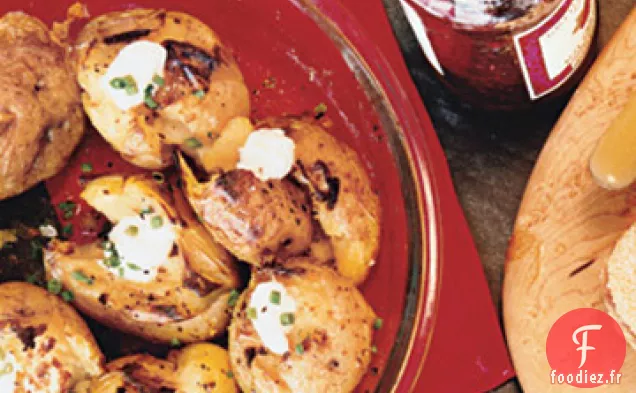 Pommes de Terre Écrasées à l'Ail