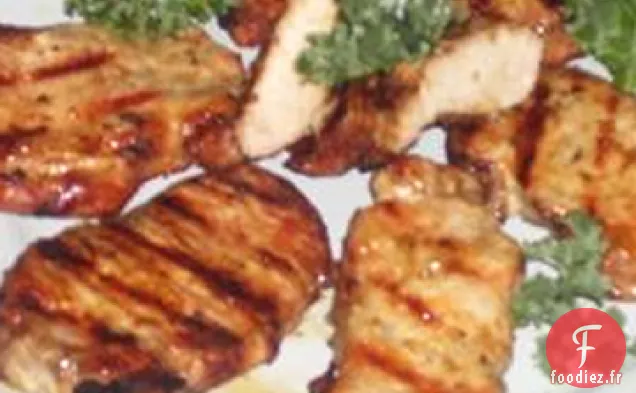Steaks de Porc Grillés avec Sauce au Beurre au Citron