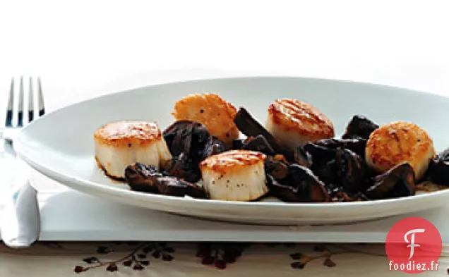 Coquilles Saint-Jacques aux Champignons et au Xérès