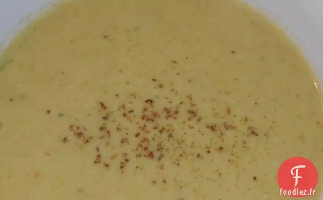 Soupe Végétarienne Crémeuse Aux Poireaux