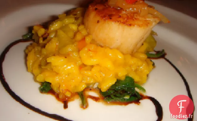 Risotto Australien au Champagne et aux Pétoncles