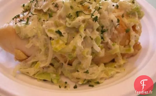 Poulet aux Poireaux et à la Crème