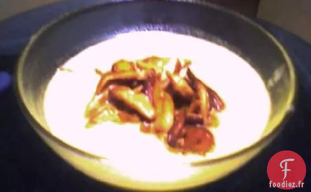 Crème de Shiitake et Soupe de Maïs
