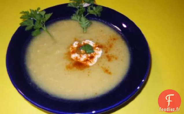 Soupe de Panais et Poireaux au Gingembre