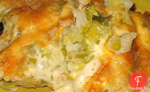 Poireaux et Pommes De Terre Gratinés